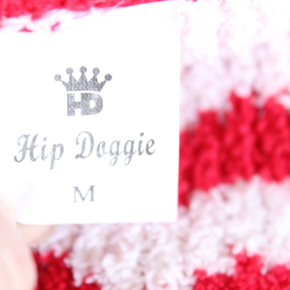 Hip Doggie Red White Snowflake Dog Hoodie Sweater ~M~ - Picture 5 of 6